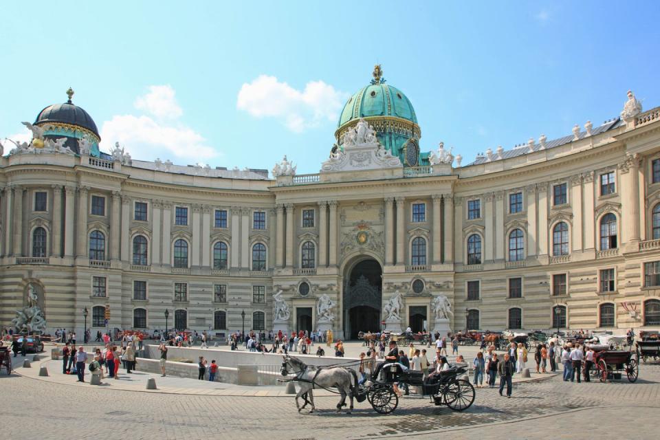 austria, vienna, hofburg, michaelplatz