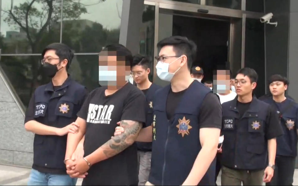 <strong>警方查獲竹聯幫弘仁會暴力討債集團逮捕6人送辦。（圖／翻攝畫面）</strong>