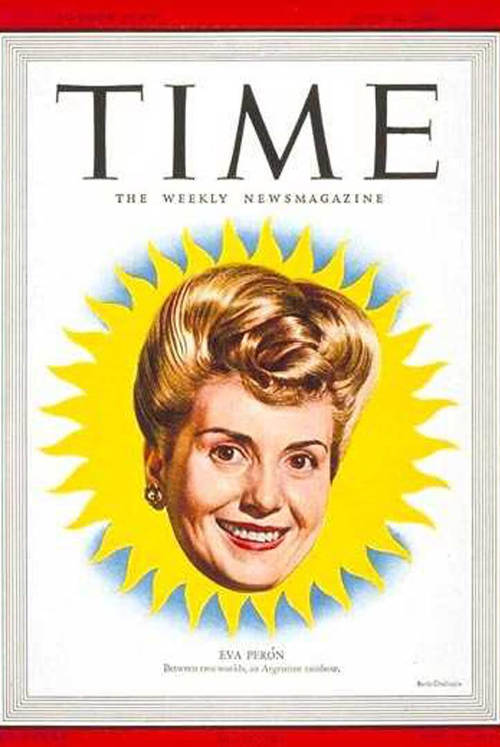 Los argentinos que fueron tapa de la revista Time. Eva Perón