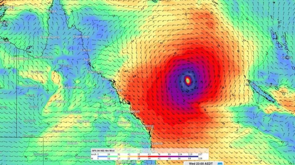 Tropical Cyclone could make severe impact. Picture Weatherzone.JPG