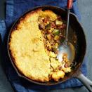 <p>In this healthy casserole recipe--sometimes called tamale pie--the cornbread gets crusty at the edges, thanks to a cast-iron skillet. For the best texture, use yellow cornmeal with a medium grind. Serve with lime wedges for a little extra tang. <a href="https://www.eatingwell.com/recipe/252879/cornbread-topped-chili-casserole/" rel="nofollow noopener" target="_blank" data-ylk="slk:View Recipe" class="link ">View Recipe</a></p>