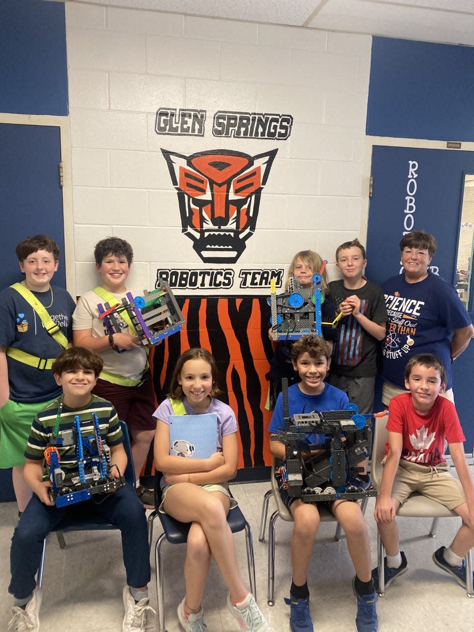 Members of the Glen Springs Elementary School Robotics Club need help with funding for a trip to the Robotics World Championship in Dallas this May. Other area schools that have qualified for worlds so far are Lincoln, Westwood, Oak View and Howard Bishop Middle schools, and Wiles Elementary School, and its possible other schools may qualify for the world championship.
(Photo: Submitted photo)