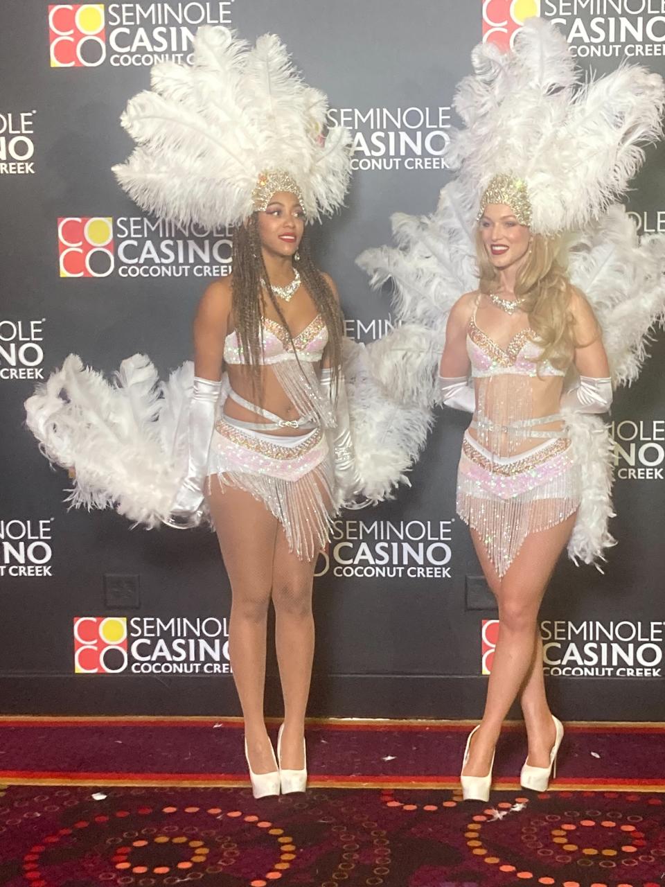 Celebrities and sports bettors celebrate the opening of a "New Era" in gaming at Seminole Tribe Casinos on Thursday, Dec. 7, 2023.