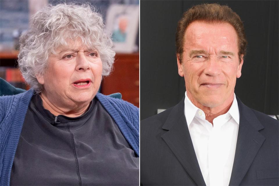 Miriam Margolyes, Arnold Schwarzenegger