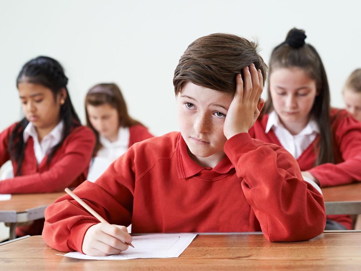 The study, of more than 850,000 seven to 14-year-olds in the UK, asked children questions related to how they felt about themselves and school: Shutterstock