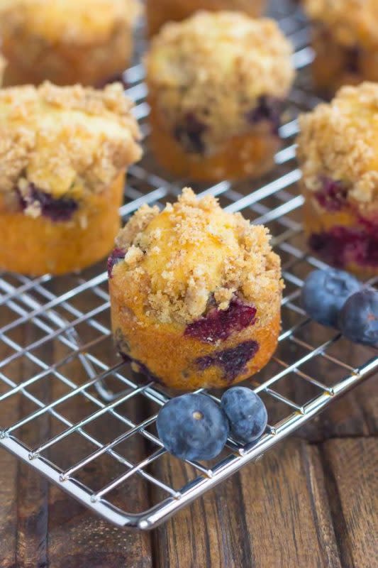 <p>Pumpkin n' Spice</p><p><strong>Blueberry Coffee Cake Bites</strong></p><p>Get the recipe <a href="https://www.pumpkinnspice.com/blueberry-coffee-cake-bites/" rel="nofollow noopener" target="_blank" data-ylk="slk:here;elm:context_link;itc:0;sec:content-canvas" class="link rapid-noclick-resp"><em><strong>here</strong></em></a></p>