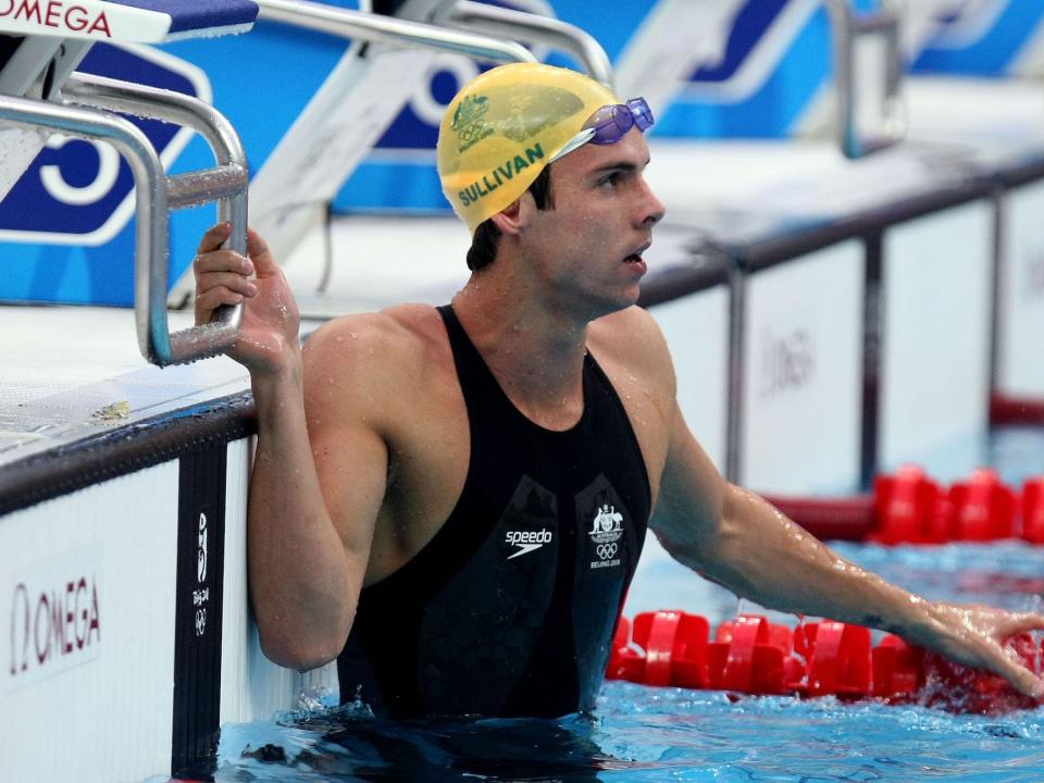 Eamon Sullivan in the pool at the 2008 Olympics.