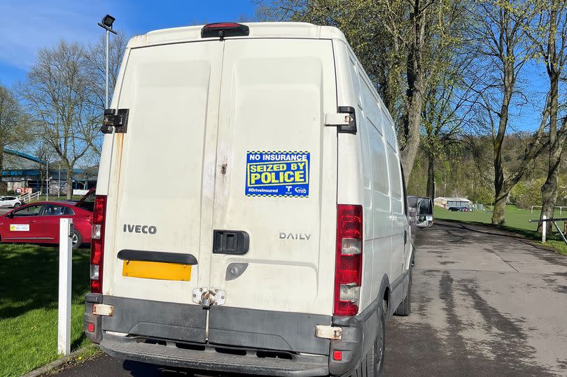 Uninsured Iveco van seized by West Yorkshire Police in Leeds Road, Huddersfield -Credit:West Yorkshire Police