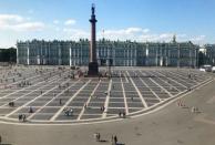 A general view shows the State Hermitage Museum in St. Petersburg, Russia July 12, 2018. As well as shooting all the matches, Reuters photographers are producing pictures showing their own quirky view from the sidelines of the World Cup. REUTERS/Henry Romero