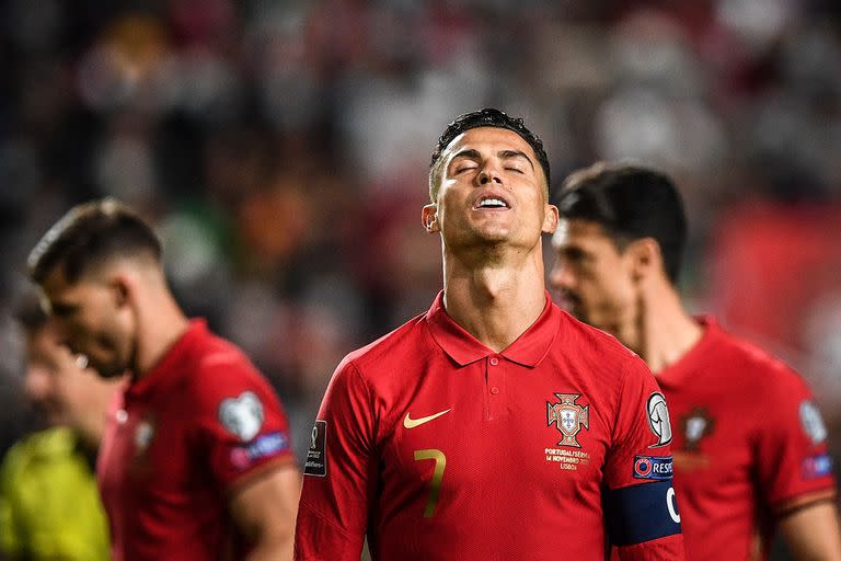 El dolor y lamento de Cristiano Ronaldo por la clasificación que se le escapó de las manos a Portugal