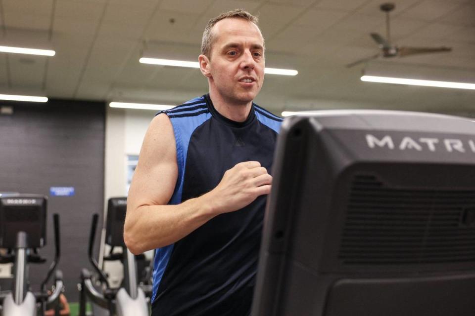 Max Savar, who helps lead the YMCA of Greater Charlotte’s Harris branches, has become obsessed with tackling both long-distance triathlon and colon cancer.