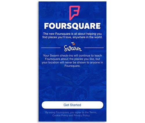 Foursquare disclaimer