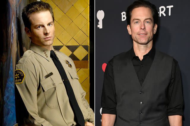 <p>CW Network/Everett/Shutterstock; Rob Latour/Benheart/Shutterstock</p> Michael Muhney in 'Veronica Mars' in 2006 and in 2019