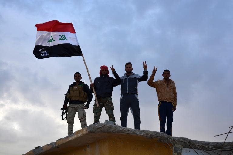 Iraqi forces in Diyala province prepare for an offensive to retake the northern city of Tikrit, on March 4, 2015