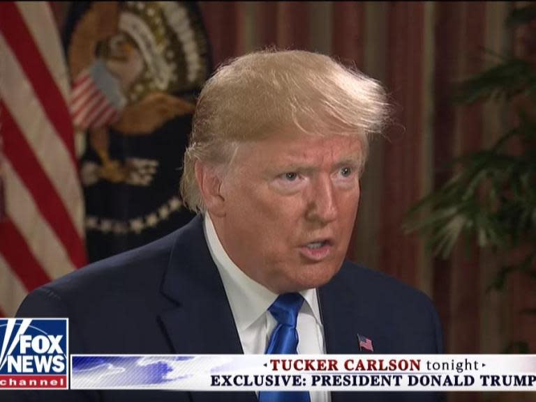 Donald Trump has hit out at Robert Mueller on Twitter and insisted the US military is “thrilled” to be taking part in his “Salute to America” celebration for the Fourth of July as the House Ways and Means Committee launches a lawsuit to acquire his tax returns.In an exclusive interview with Tucker Carlson of Fox News broadcast on Monday night, the president criticised homelessness in American cities, spoke of his optimism that his trade war with China would ultimately be won and benefit farmers and accused the social media giants of “possibly illegally” blocking him from gaining new followers before expressing his desire to withdraw US troops from Afghanistan, which he called, “the Harvard of terrorists”.A delegation of Democratic congressmen and women have meanwhile visited a number of migrant detention centres at the US-Mexico border in Texas, speaking out against the squalid conditions they found there and the behaviour of some Border Patrol agents overseeing the facilities.Images released Tuesday by US government inspectors who visited facilities in South Texas where migrant adults and children who crossed the nearby border with Mexico are processed and detained showed overcrowding and seemingly unsanitary conditions. As public outrage grows over the conditions in which thousands of people — some no more than a few months old — are being held by the US government, the report offered new cause for alarm. It quotes one senior government manager as calling the situation “a ticking time bomb.”“Specifically, when detainees observed us, they banged on the cell windows, shouted, pressed notes to the window with their time in custody, and gestured to evidence of their time in custody,” the report says. BuzzFeed first reported on a draft version of the report, which blurs most faces in the photos.An autopsy report also released Tuesday confirmed that a 2-year-old child who died in April had multiple intestinal and infectious respiratory diseases, including the flu. Wilmer Josué Ramírez Vásquez is one of five children to die after being detained by border agents since late last year. Two of the other four also had the flu.Additional reporting by AP. Please allow a moment for our liveblog to load