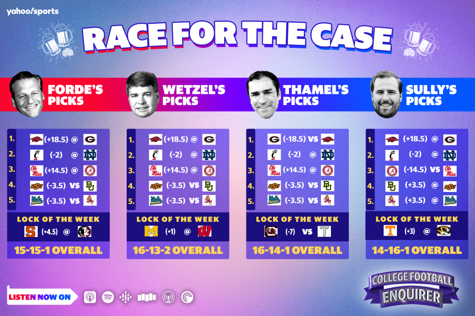 Race for the Case: Week 5 college football picks