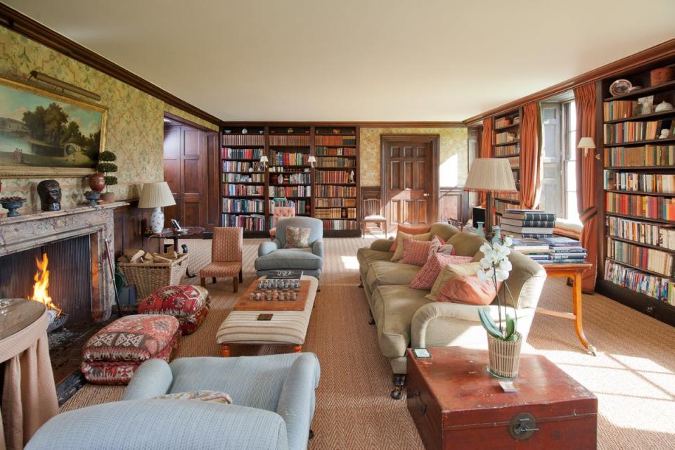 The main house includes a library (Stonephoto Ltd/Strutt & Parker)