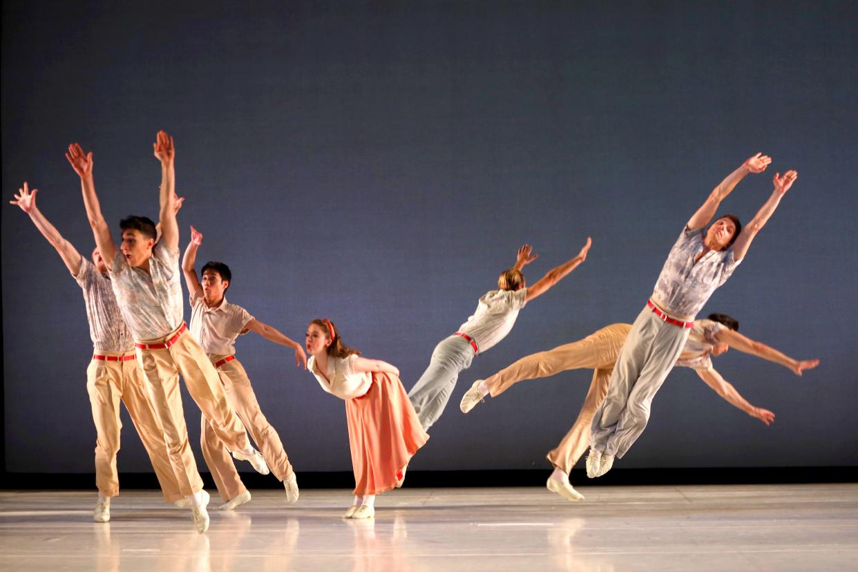 A scene from a 2021 digital performance of Paul Taylor’s “Company B,” which The Sarasota Ballet will perform live in November.