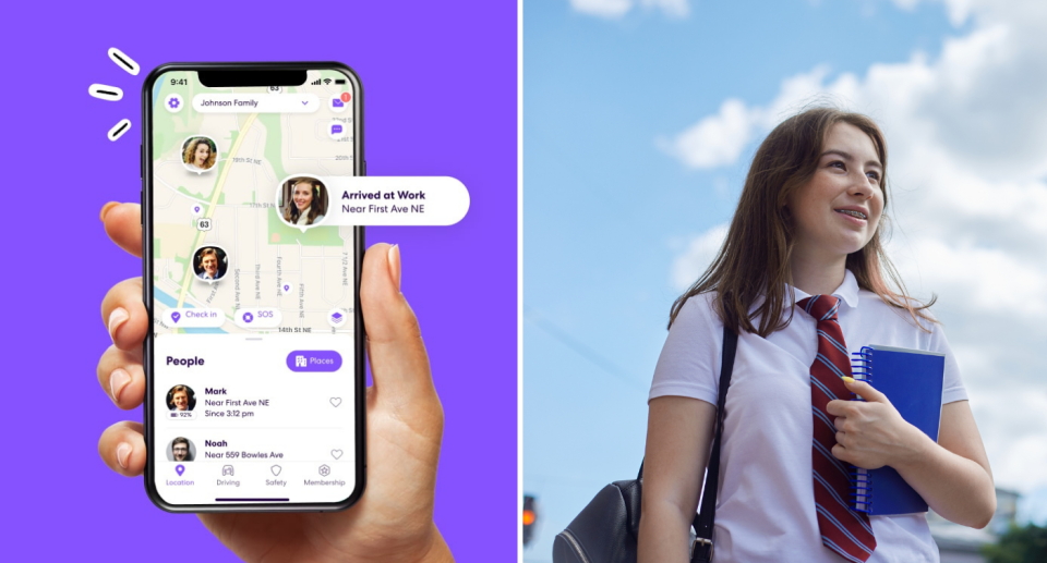 Life360 offers real-time location tracking, check-ins, messaging, emergency assistance, and driver reports for comprehensive family connectivity and safety. Photo: Life 360/Getty