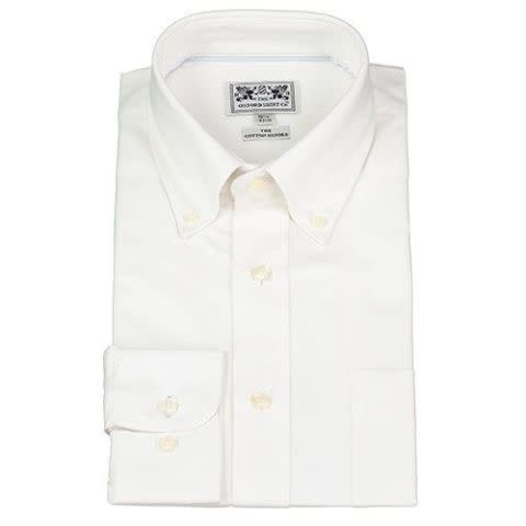 <p>No wardrobe is complete without a white Oxford shirt, the style equivalent of getting into fresh bedsheets. This, from the aptly named Oxford Shirt Company, is one of the finest you'll get at such an affordable price.</p><p><span><span><a rel="nofollow noopener" href="https://www.oxfordshirt.co.uk/mens/shirts/button-down-shirt-in-white-oxford.html" target="_blank" data-ylk="slk:£49.95;elm:context_link;itc:0;sec:content-canvas" class="link "><em>£49.95</em></a></span></span></p>