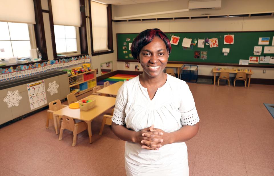 Eugénie Ouedraogo, a parent and member of the Policy Council at Triumph, Inc. Head Start in Taunton, on Friday, Feb. 3, 2023, accompanied United States Senator Elizabeth Warren (D-Mass.) to the President’s State of the Union address on Tuesday, Feb. 7, 2023, at the Capitol.