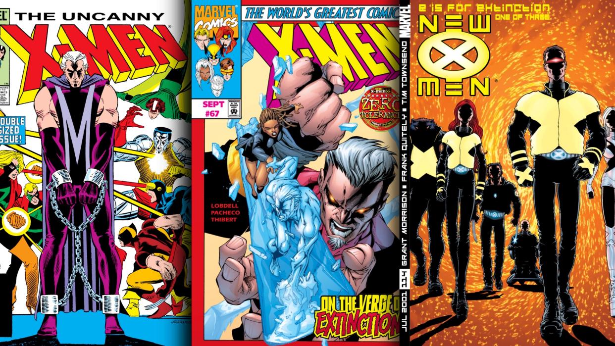  X-Men comics. 