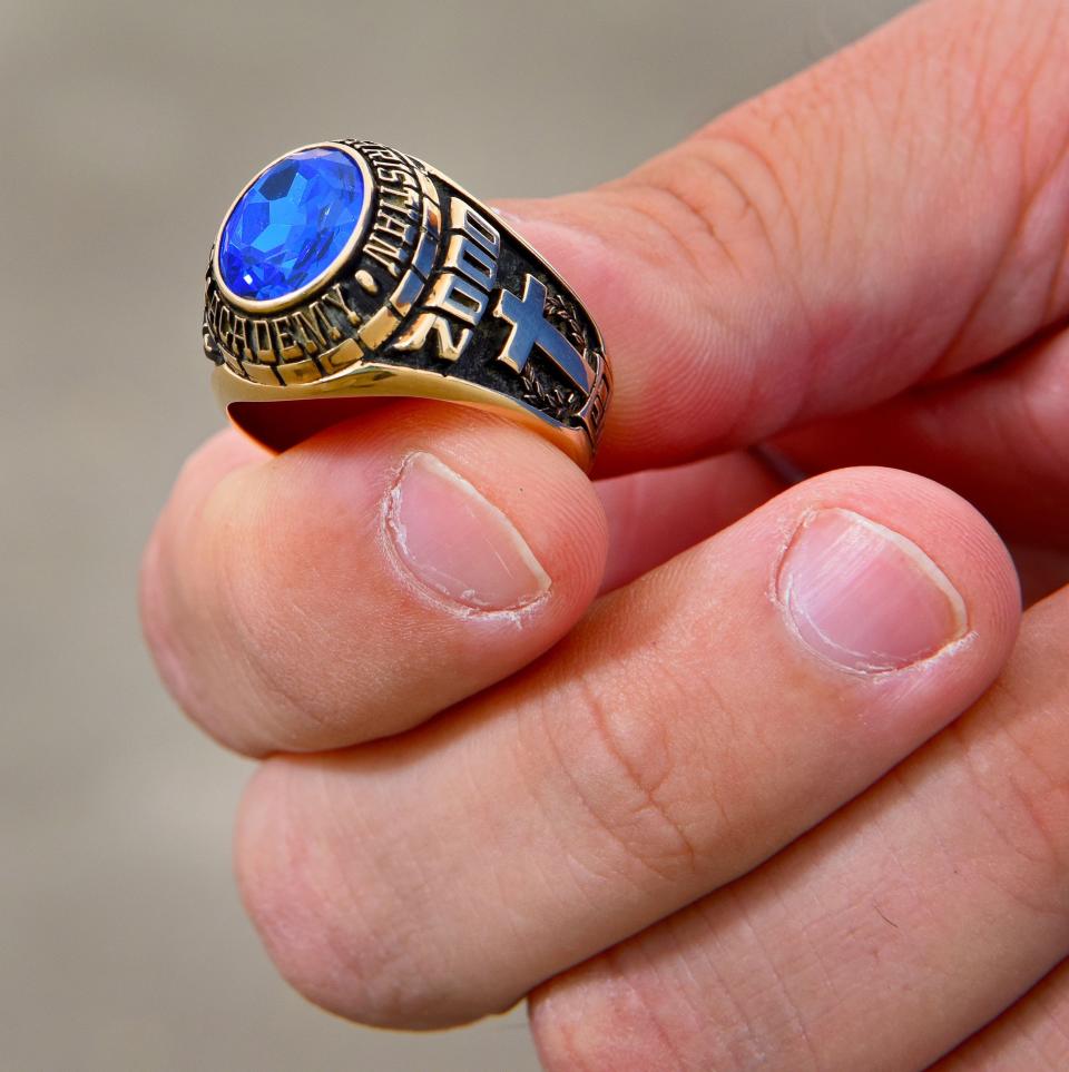 Dwight Cenac's graduation ring.