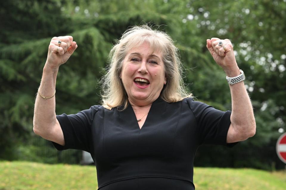 Susan Hall celebrates her selection as the Conservative candidate for London Mayor (Jeremy Selwyn)