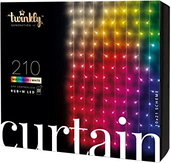 twinkly curtain smart string lights in box