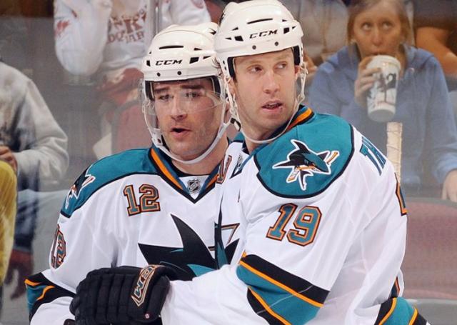 Joe Thornton, Patrick Marleau of San Jose Sharks stripped of