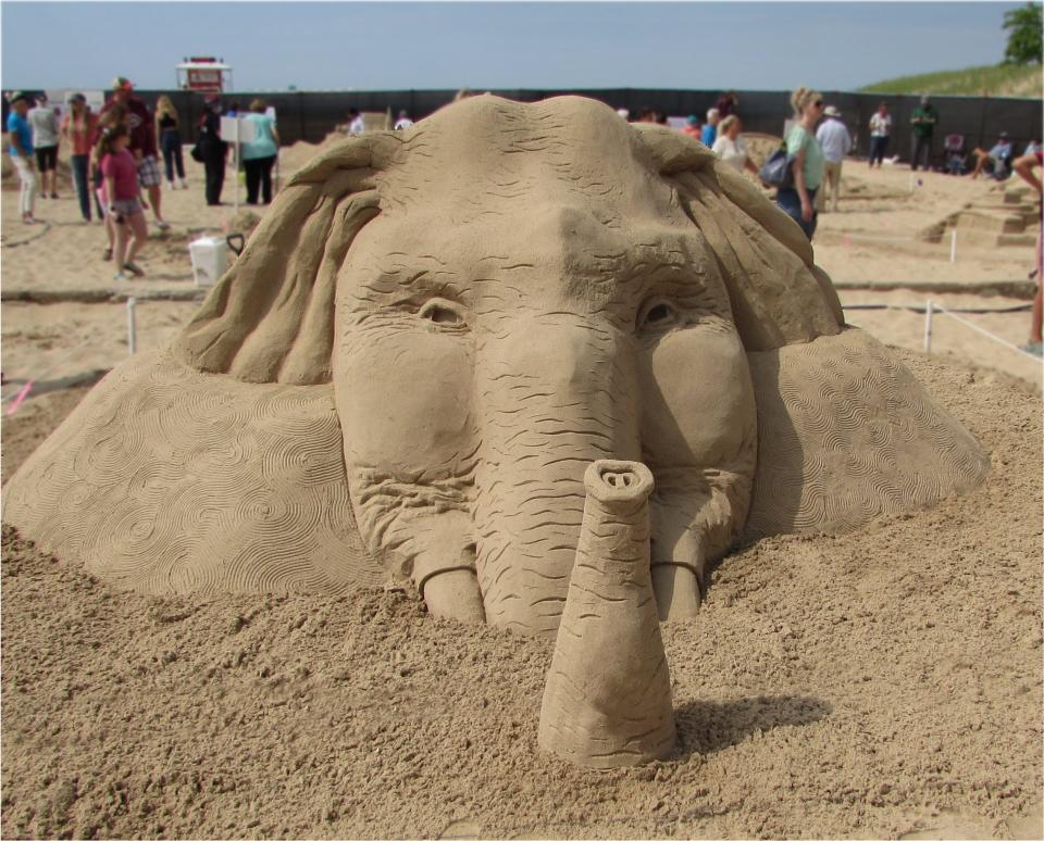 An example of a sand sculpture similar to what will be created during the inaugural Wisconsin Sand Sculpting Festival in Manitowoc in July.
