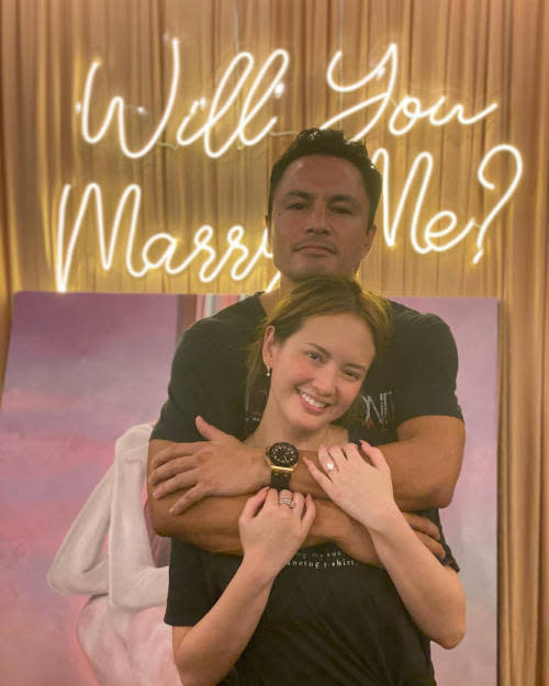 It was a Yes when Derek Ramsay popped the question last month.