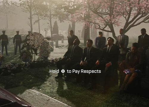 Disrespectful funeral-goer forgot to press f