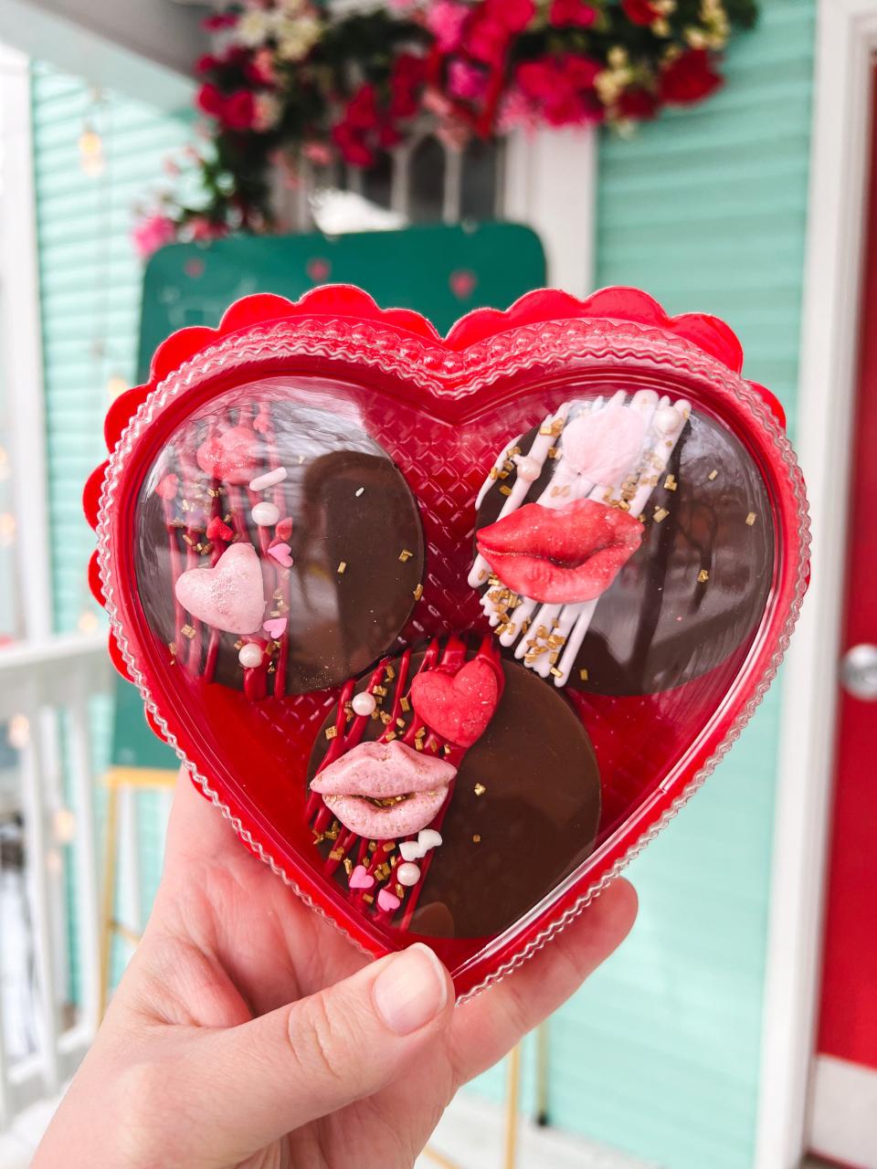 One of many themed specialty treats available at Katie Bug’s for Valentine’s Day.