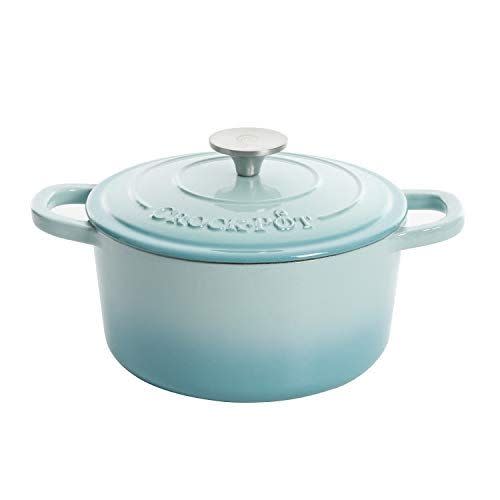 7) Crock-Pot Round Cast Iron Dutch Oven