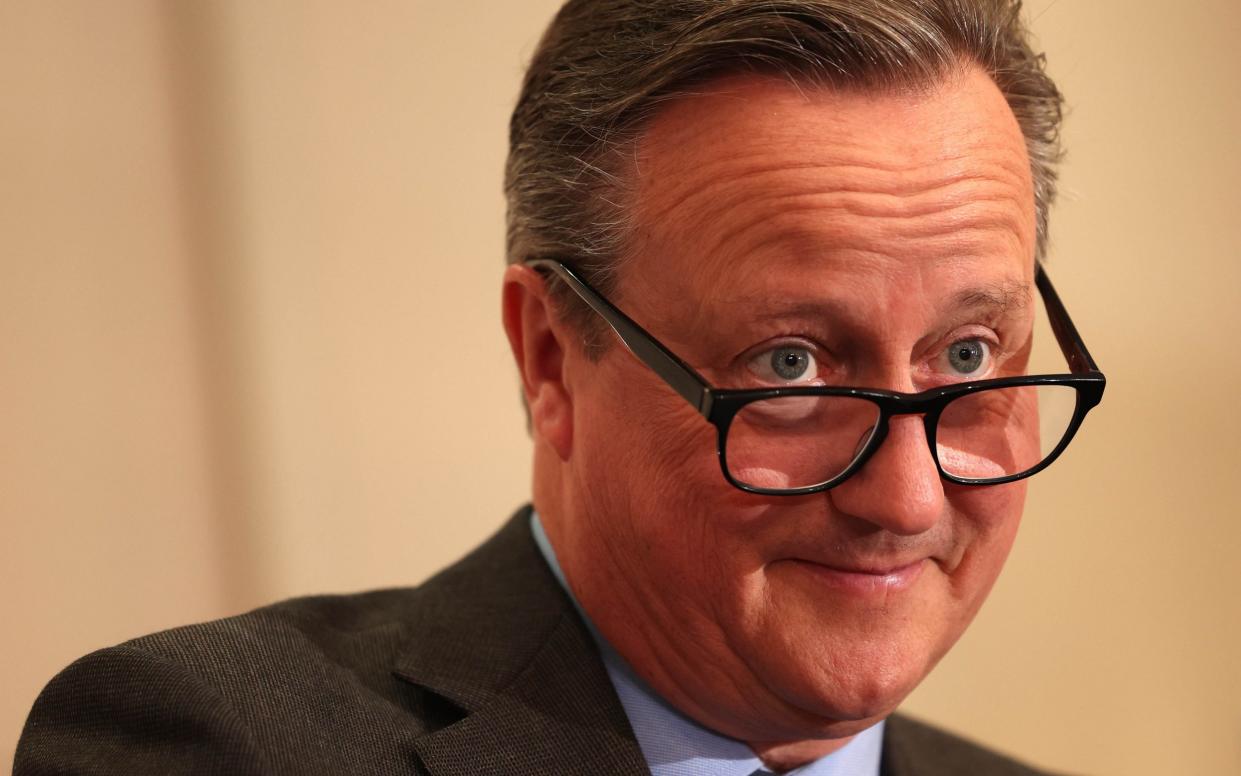 Britain's Foreign Secretary David Cameron