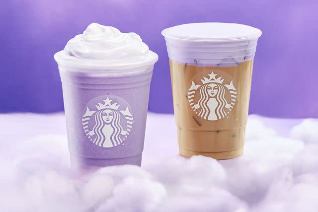 <p>Courtesy of Starbucks</p> Starbucks' Lavender Créme Frappucino