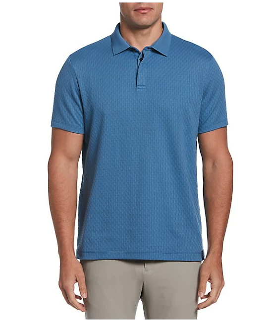 Perry Ellis Jacquard Polo Shirt. Image via The Bay.