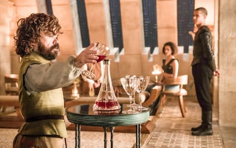 Tyrion Lannister and his wine - Credit: HBO/Sky Atlantic