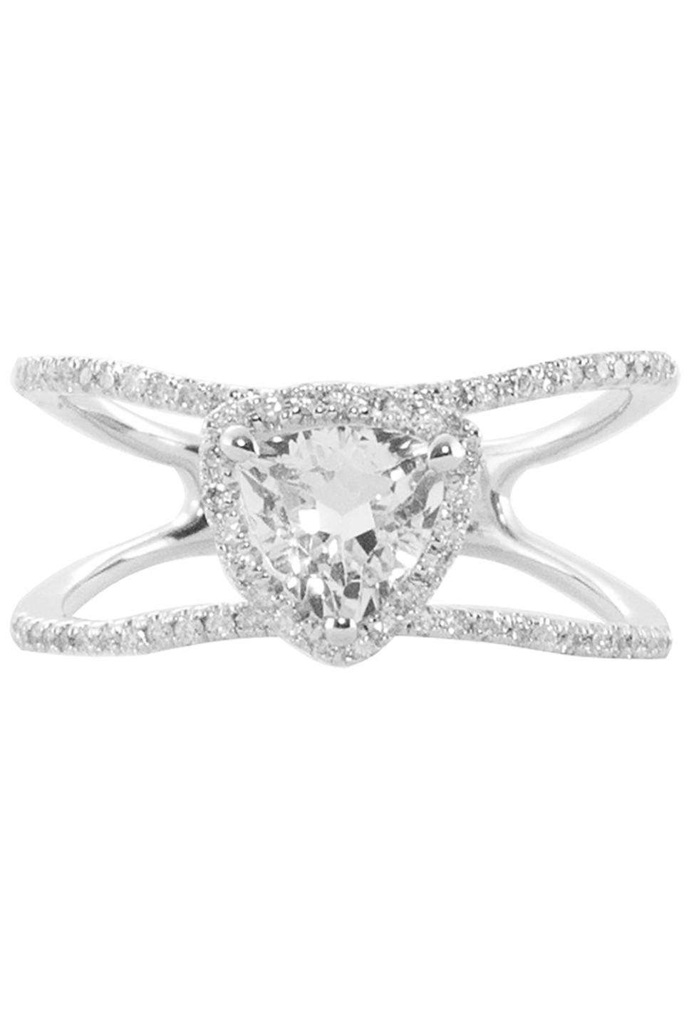 <p><em><span>White Gold and Diamond Double Band Topaz Ring</span>, LUNA SKYE, $3,100<br></em></p><p><a rel="nofollow noopener" href="https://www.lunaskye.com/products/14kt-gold-and-diamond-double-band-topaz-trillion-ring" target="_blank" data-ylk="slk:BUY NOW;elm:context_link;itc:0;sec:content-canvas" class="link ">BUY NOW</a></p>