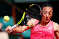 Tennis - French Open - Roland Garros, Paris, France - 29/5/17 Italy's Francesca Schiavone in action during her first round match against Spain's Garbine Muguruza Reuters / Gonzalo Fuentes