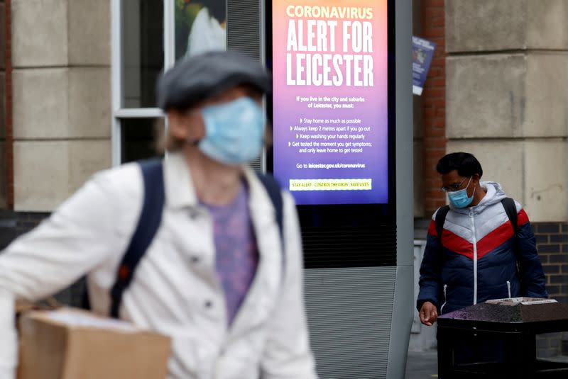 FILE PHOTO: The coronavirus disease (COVID-19) outbreak in Leicester