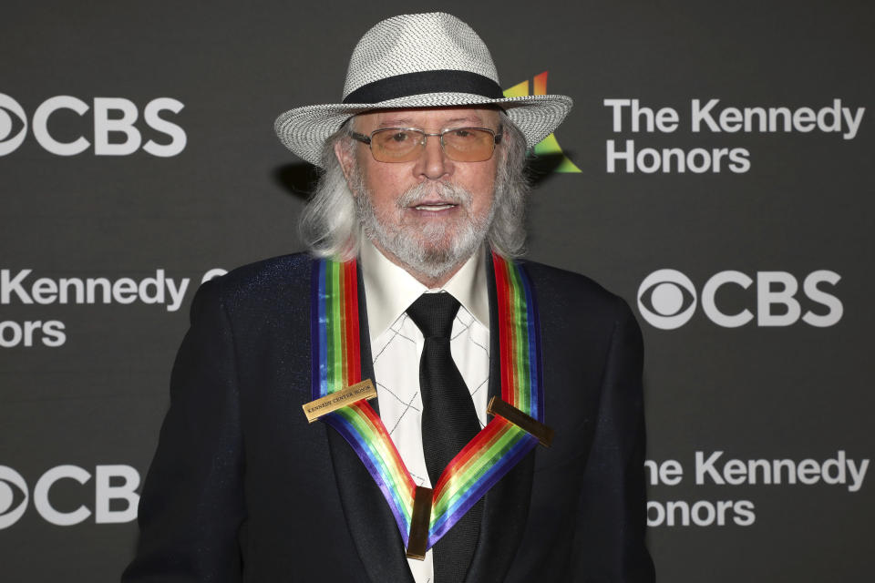 2023 Kennedy Center Honoree Barry Gibb arrives at the Kennedy Center Honors on Sunday, Dec. 3, 2023, at The Kennedy Center in Washington. (Photo by Greg Allen/Invision/AP)