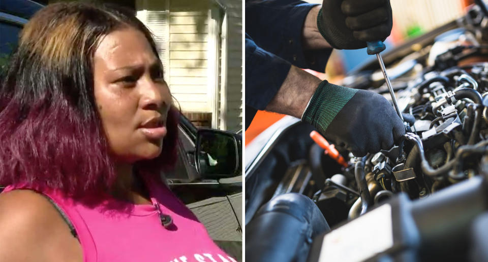 A Missouri woman claims a mechanic asked her to lift up her shirt for a discount.