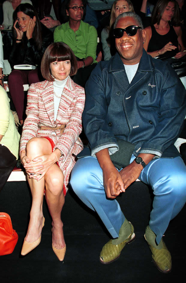 Talley with Anna Wintour in 2000.<p>Photo: George De Sota/Getty Images</p>