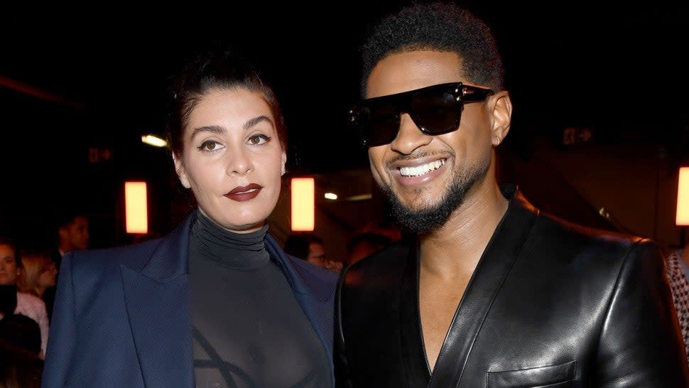 Usher and girlfriend 