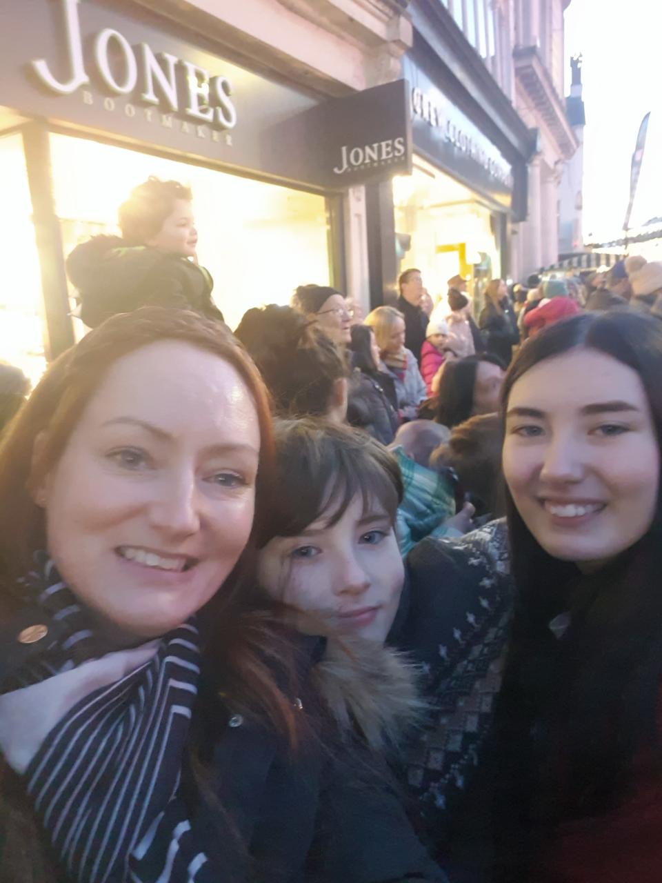 Griffiths pictured with two of her three children. (Brain Tumour Research/SWNS)