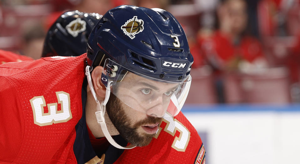 Whether he's on or off the ice, Florida's Keith Yandle is seemingly always on his game and brewing some sort of scheme. (Joel Auerbach/Getty Images)