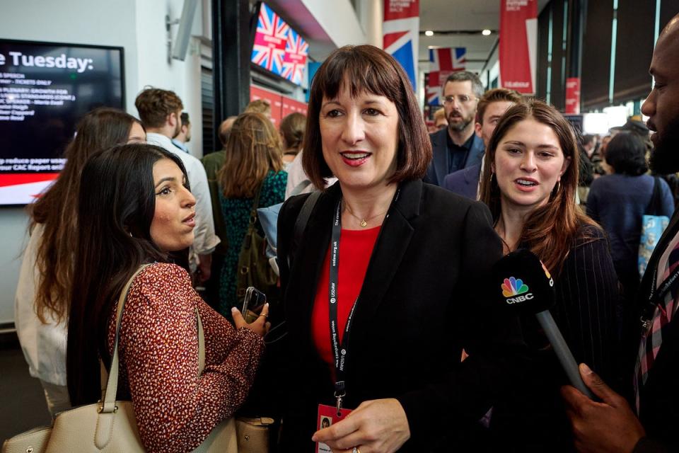 Rachel Reeves at Labour conference in Liverpool earlier this month (x)