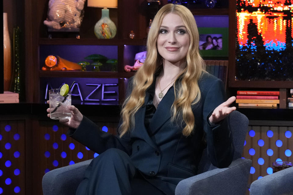 WATCH WHAT HAPPENS LIVE WITH ANDY COHEN -- Episode 19182 -- Pictured: Evan Rachel Wood -- (Photo by: Charles Sykes/Bravo via Getty Images)